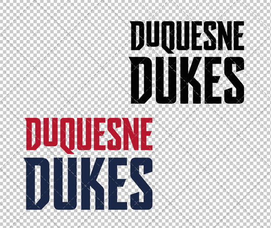 Duquesne Dukes Wordmark 2019 009, Svg, Dxf, Eps, Png - SvgShopArt