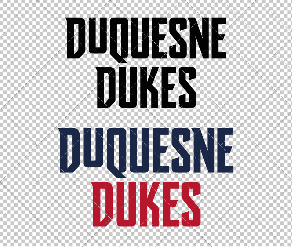 Duquesne Dukes Wordmark 2019 014, Svg, Dxf, Eps, Png - SvgShopArt