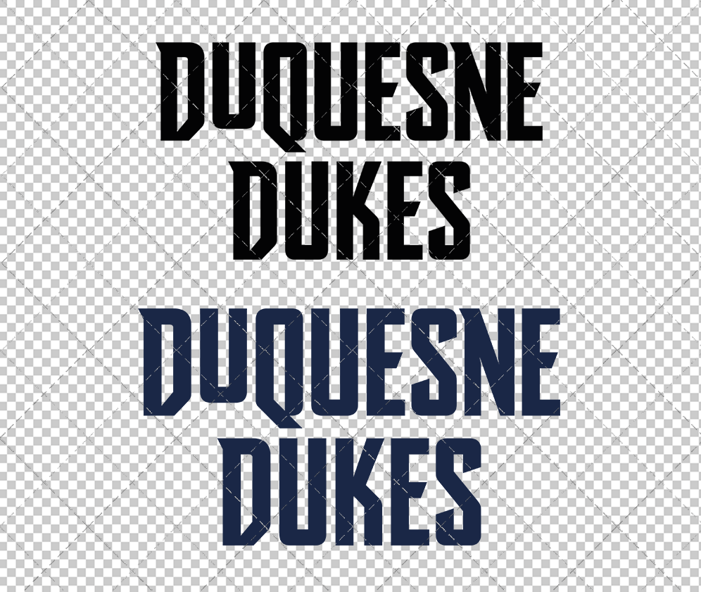 Duquesne Dukes Wordmark 2019 015, Svg, Dxf, Eps, Png - SvgShopArt