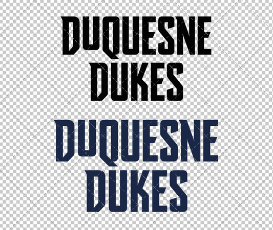 Duquesne Dukes Wordmark 2019 015, Svg, Dxf, Eps, Png - SvgShopArt