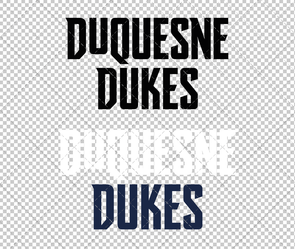 Duquesne Dukes Wordmark 2019 016, Svg, Dxf, Eps, Png - SvgShopArt