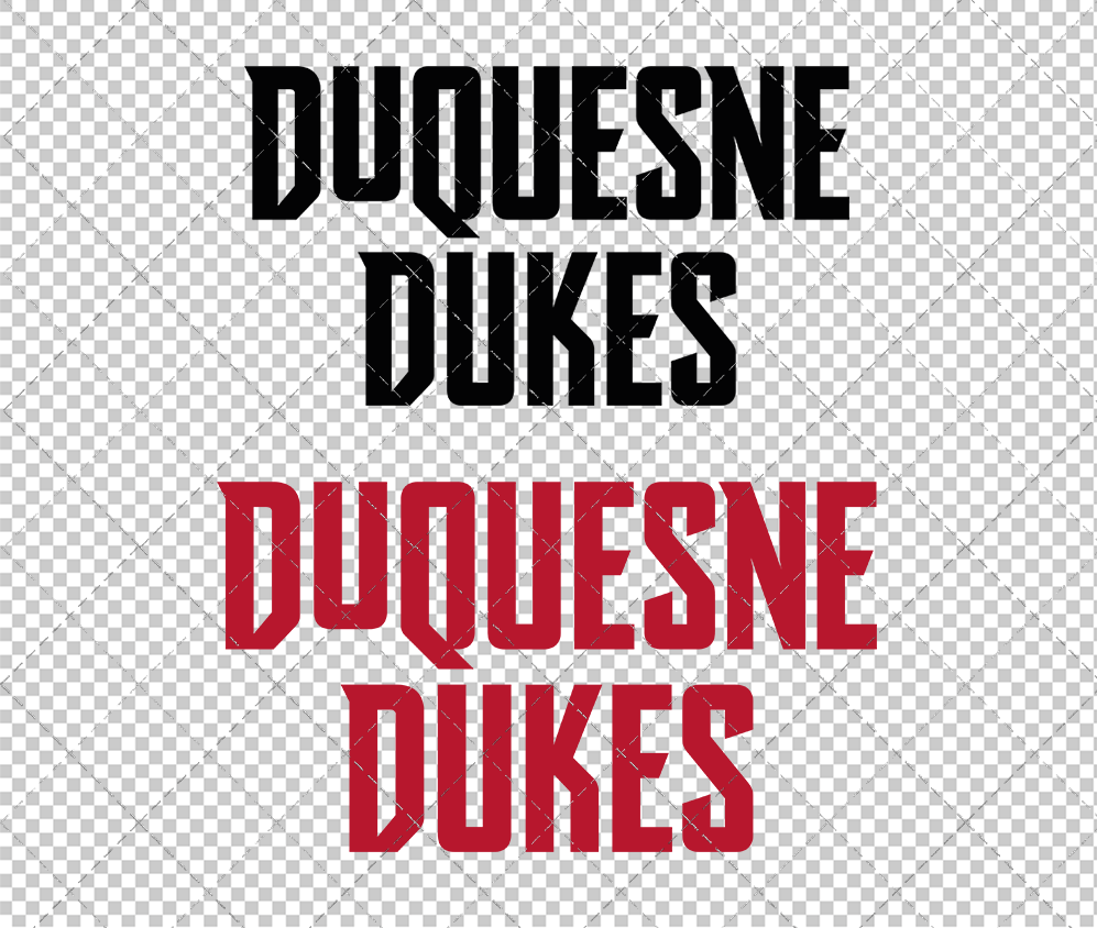 Duquesne Dukes Wordmark 2019 017, Svg, Dxf, Eps, Png - SvgShopArt