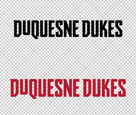 Duquesne Dukes Wordmark 2019 022, Svg, Dxf, Eps, Png - SvgShopArt