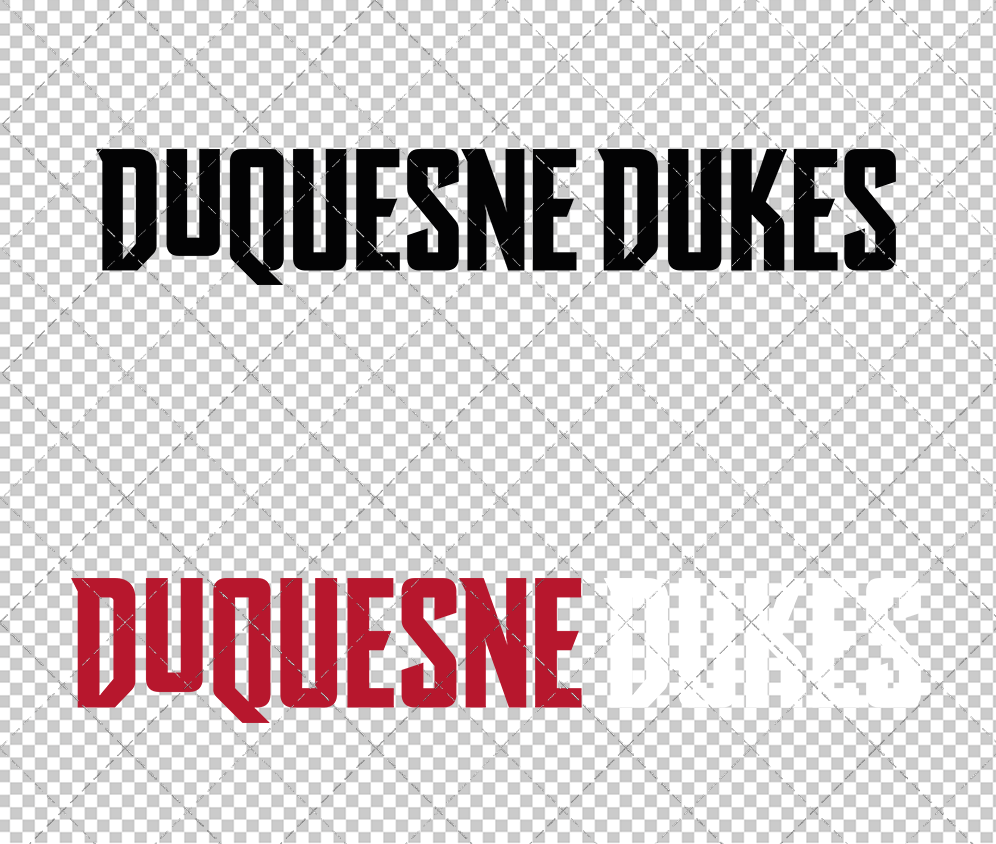 Duquesne Dukes Wordmark 2019 023, Svg, Dxf, Eps, Png - SvgShopArt