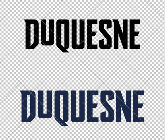 Duquesne Dukes Wordmark 2019, Svg, Dxf, Eps, Png - SvgShopArt