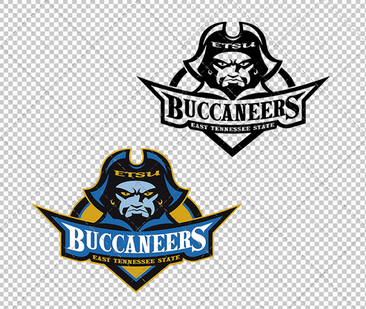 ETSU Buccaneers 2001, Svg, Dxf, Eps, Png - SvgShopArt