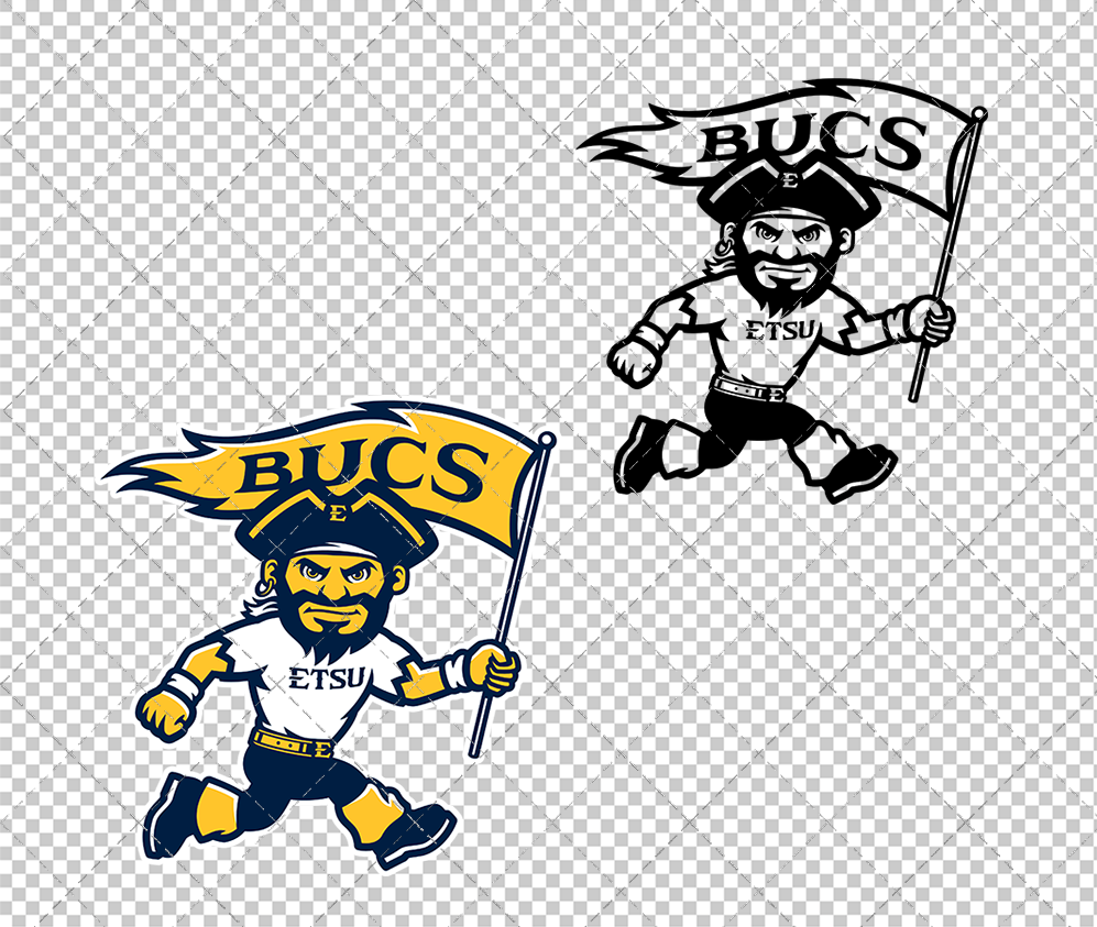 ETSU Buccaneers Mascot 2014 002, Svg, Dxf, Eps, Png - SvgShopArt