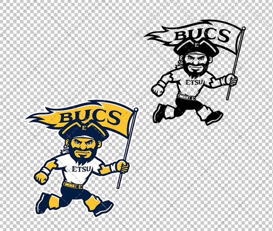 ETSU Buccaneers Mascot 2014 002, Svg, Dxf, Eps, Png - SvgShopArt