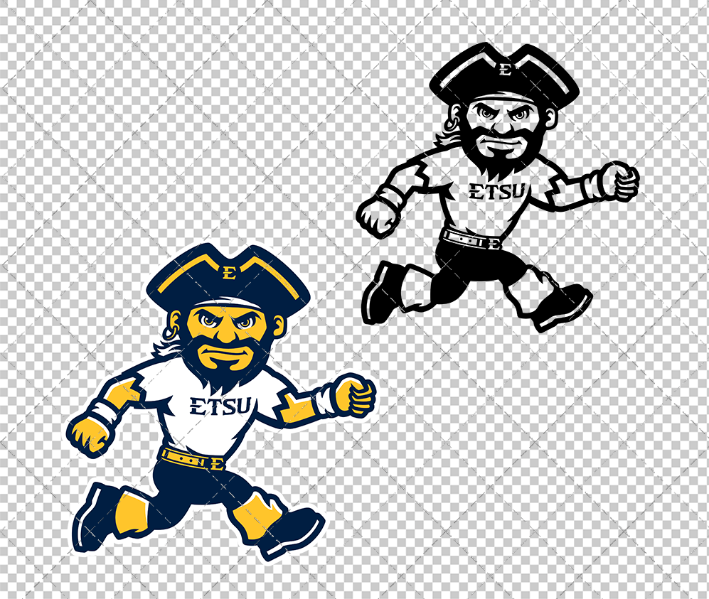 ETSU Buccaneers Mascot 2014, Svg, Dxf, Eps, Png - SvgShopArt
