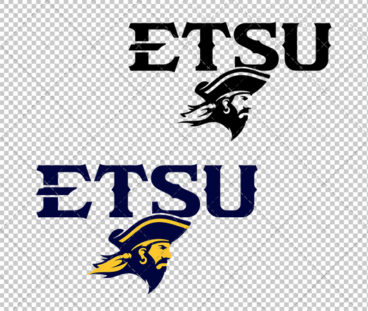 ETSU Buccaneers Secondary 2014 003, Svg, Dxf, Eps, Png - SvgShopArt