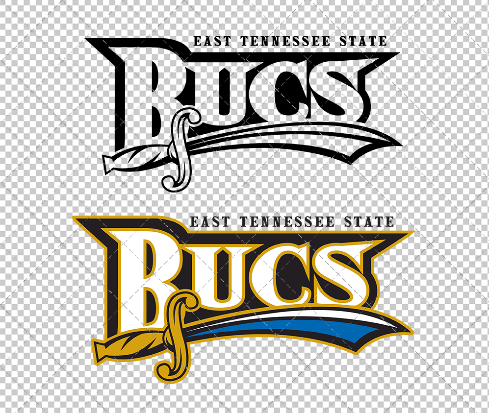 ETSU Buccaneers Wordmark 2001, Svg, Dxf, Eps, Png - SvgShopArt