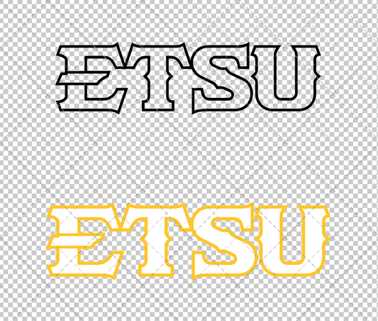 ETSU Buccaneers Wordmark 2014 006, Svg, Dxf, Eps, Png - SvgShopArt