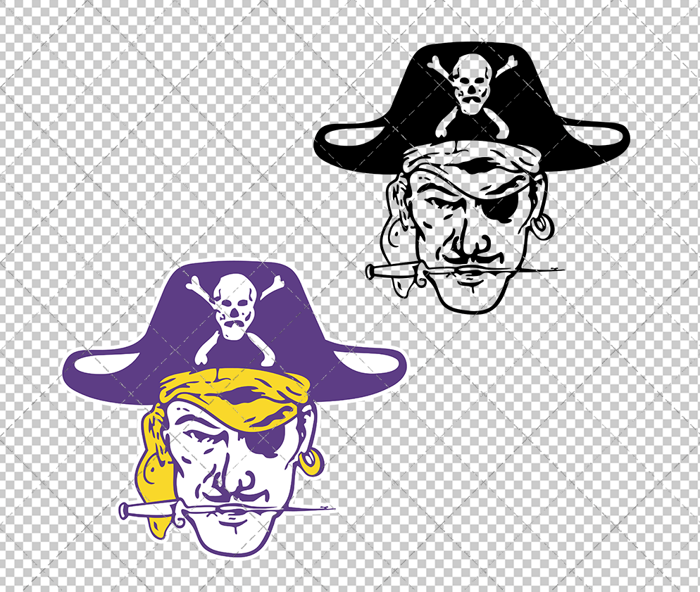 East Carolina Pirates 1971, Svg, Dxf, Eps, Png - SvgShopArt