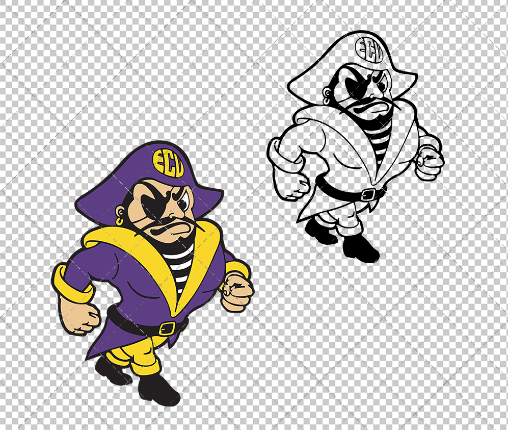 East Carolina Pirates 1983, Svg, Dxf, Eps, Png - SvgShopArt