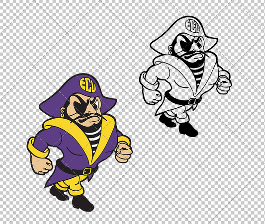 East Carolina Pirates 1983, Svg, Dxf, Eps, Png - SvgShopArt