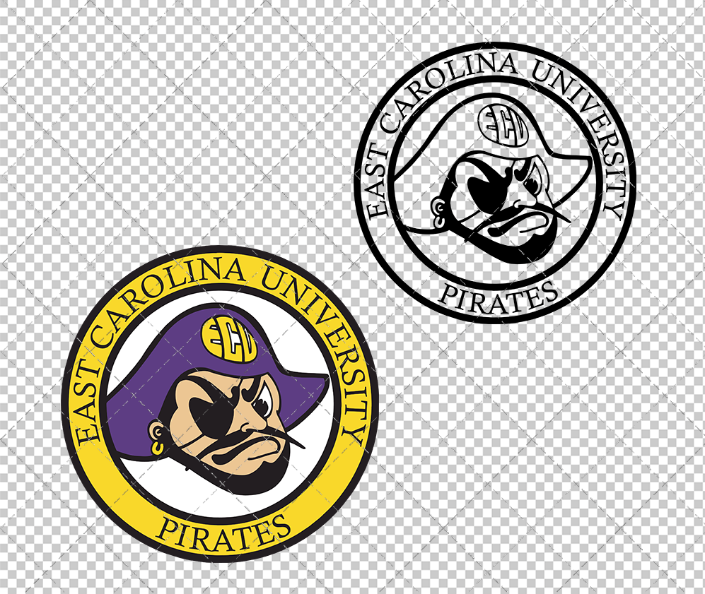 East Carolina Pirates Alternate 1983, Svg, Dxf, Eps, Png - SvgShopArt
