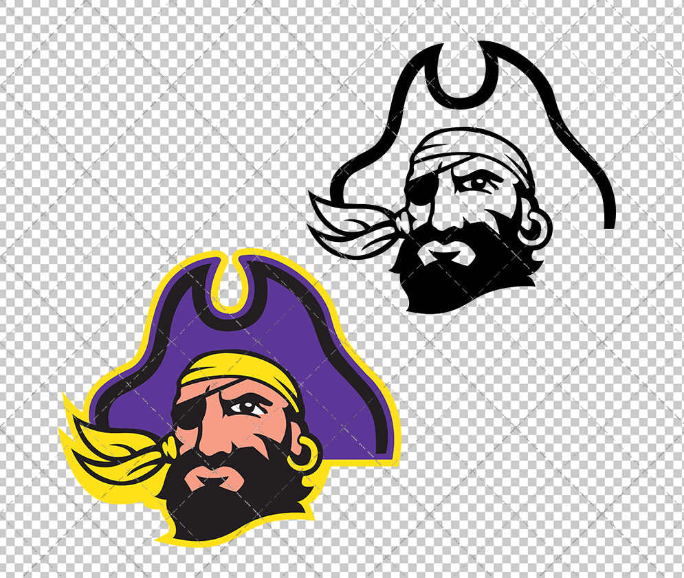 East Carolina Pirates Alternate 1998, Svg, Dxf, Eps, Png - SvgShopArt