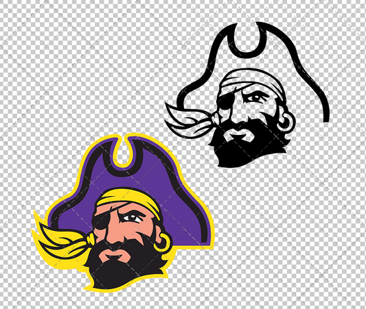 East Carolina Pirates Alternate 1998, Svg, Dxf, Eps, Png - SvgShopArt