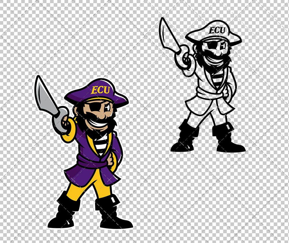 East Carolina Pirates Mascot 2021, Svg, Dxf, Eps, Png - SvgShopArt