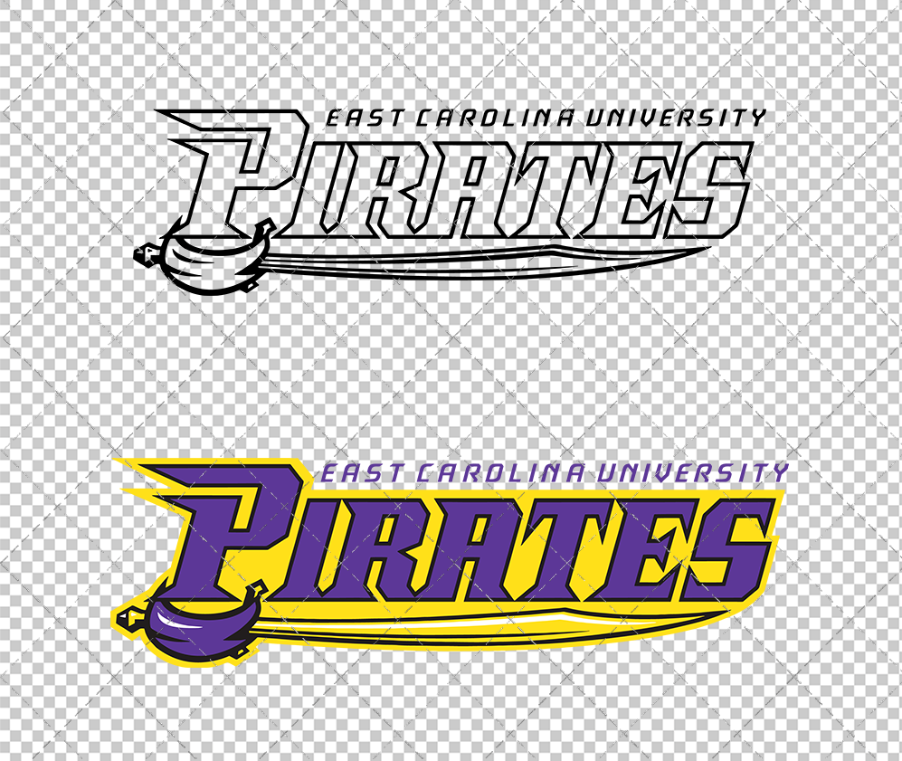 East Carolina Pirates Secondary 1998 003, Svg, Dxf, Eps, Png - SvgShopArt