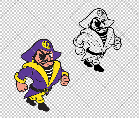 East Carolina Pirates Secondary 1998 004, Svg, Dxf, Eps, Png - SvgShopArt