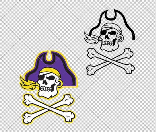 East Carolina Pirates Secondary 2005, Svg, Dxf, Eps, Png - SvgShopArt