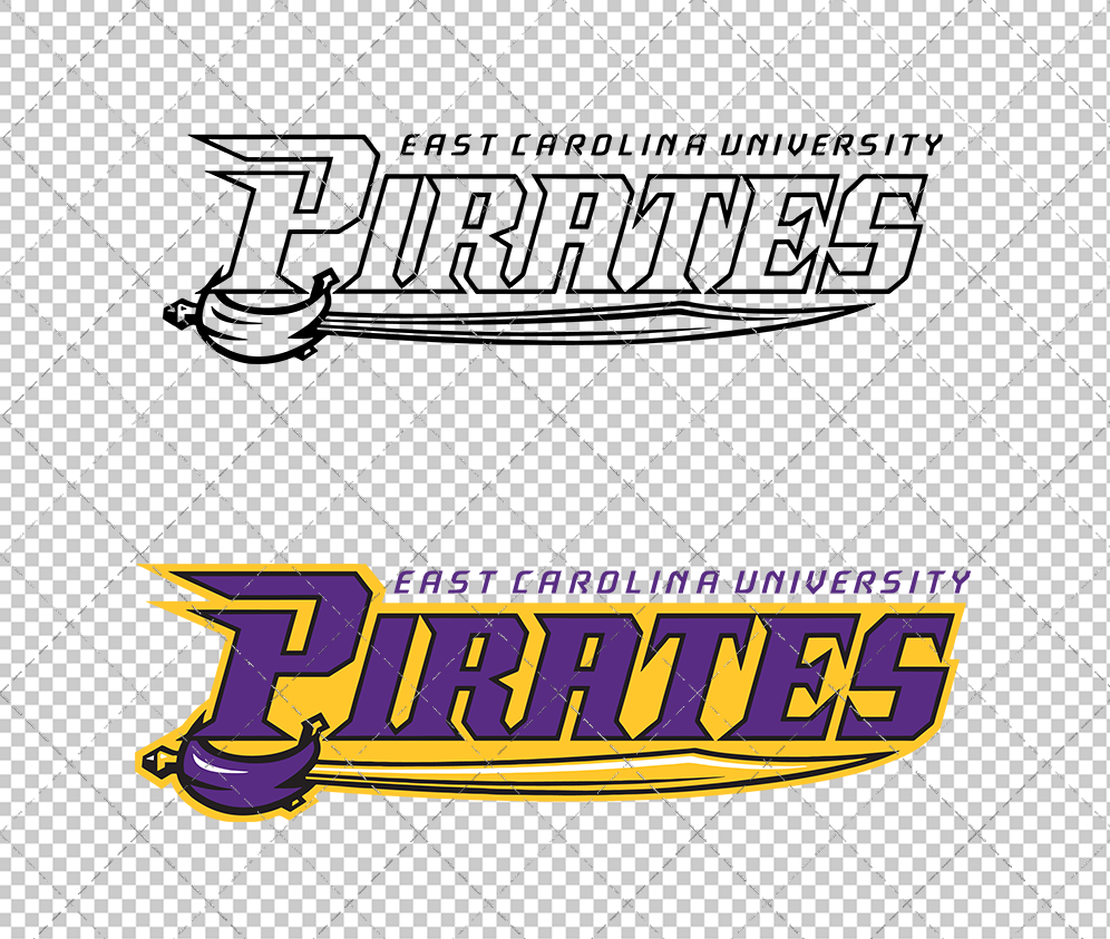 East Carolina Pirates Secondary 2009 006, Svg, Dxf, Eps, Png - SvgShopArt