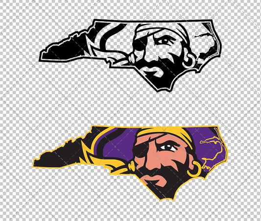 East Carolina Pirates Secondary 2009 008, Svg, Dxf, Eps, Png - SvgShopArt