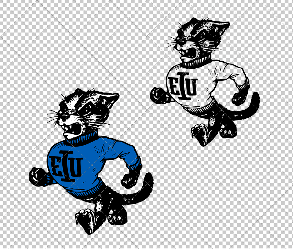 Eastern Illinois Panthers Alternate 1984, Svg, Dxf, Eps, Png - SvgShopArt