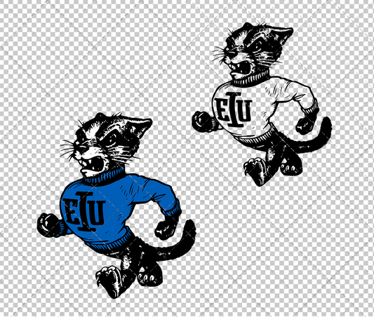 Eastern Illinois Panthers Alternate 1984, Svg, Dxf, Eps, Png - SvgShopArt