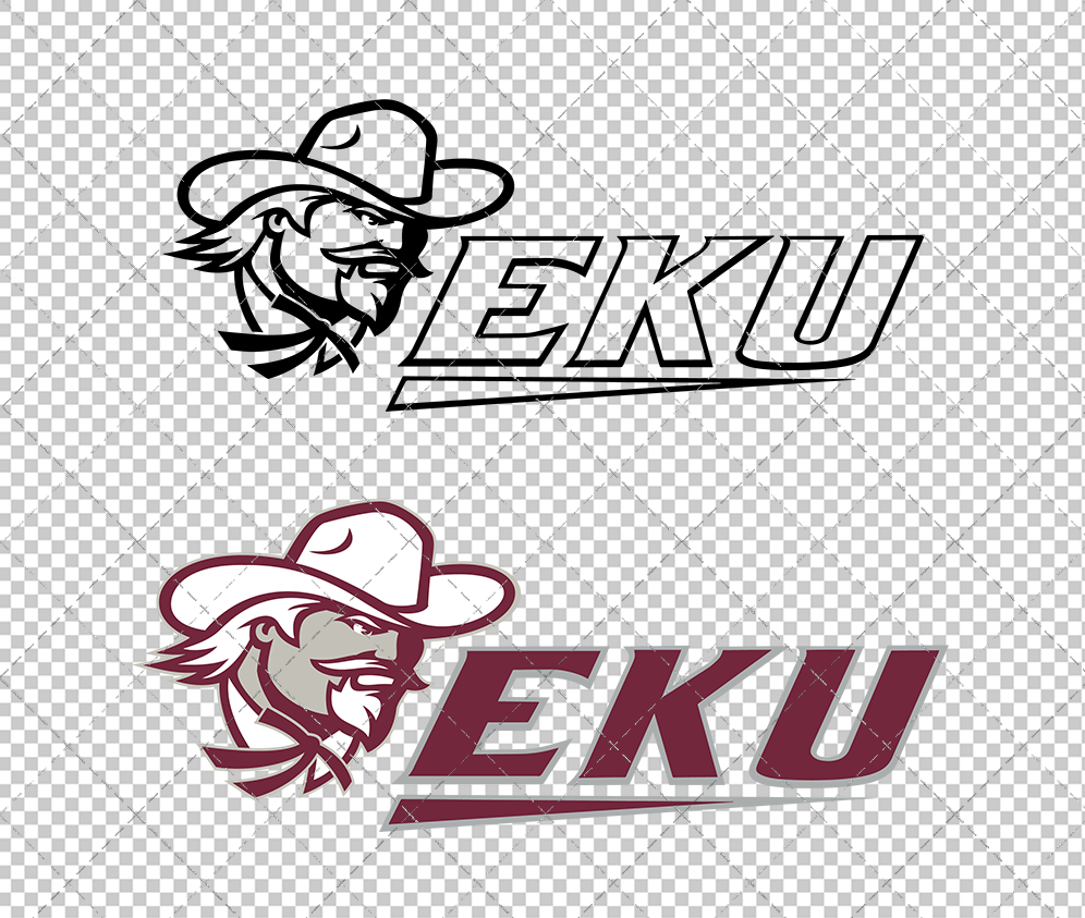 Eastern Kentucky Colonels Alternate 2006 005, Svg, Dxf, Eps, Png - SvgShopArt