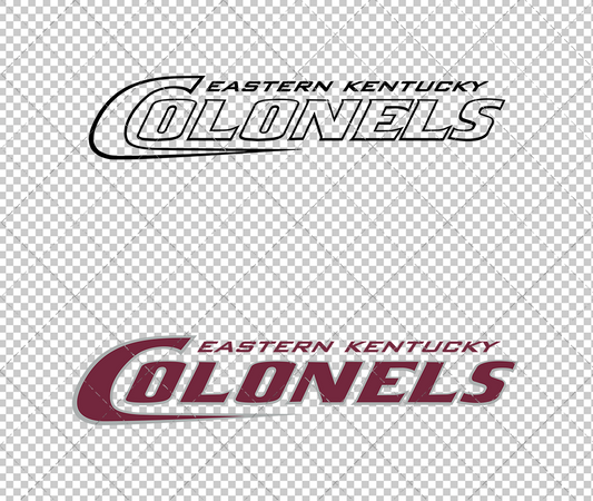 Eastern Kentucky Colonels Wordmark 2006 002, Svg, Dxf, Eps, Png - SvgShopArt