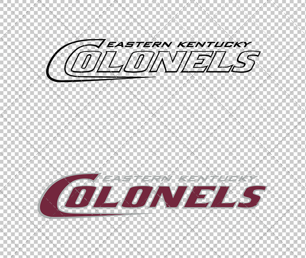 Eastern Kentucky Colonels Wordmark 2006, Svg, Dxf, Eps, Png - SvgShopArt