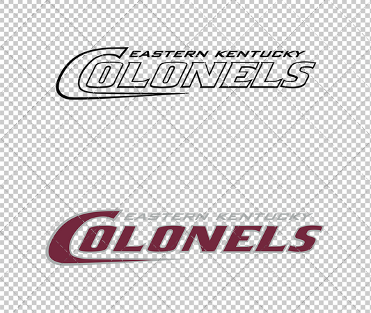 Eastern Kentucky Colonels Wordmark 2006, Svg, Dxf, Eps, Png - SvgShopArt