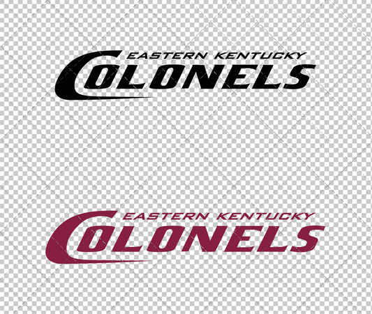 Eastern Kentucky Colonels Wordmark 2017 003, Svg, Dxf, Eps, Png - SvgShopArt