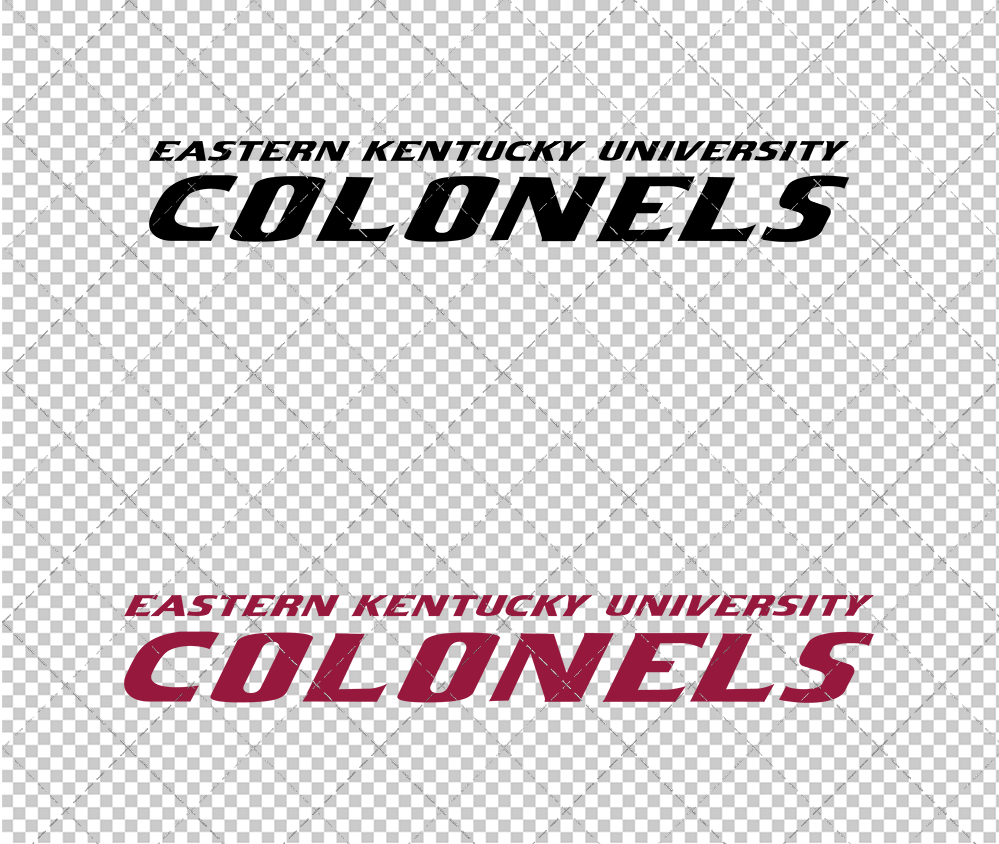 Eastern Kentucky Colonels Wordmark 2017 005, Svg, Dxf, Eps, Png - SvgShopArt