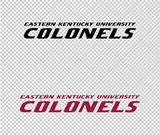 Eastern Kentucky Colonels Wordmark 2017 005, Svg, Dxf, Eps, Png - SvgShopArt