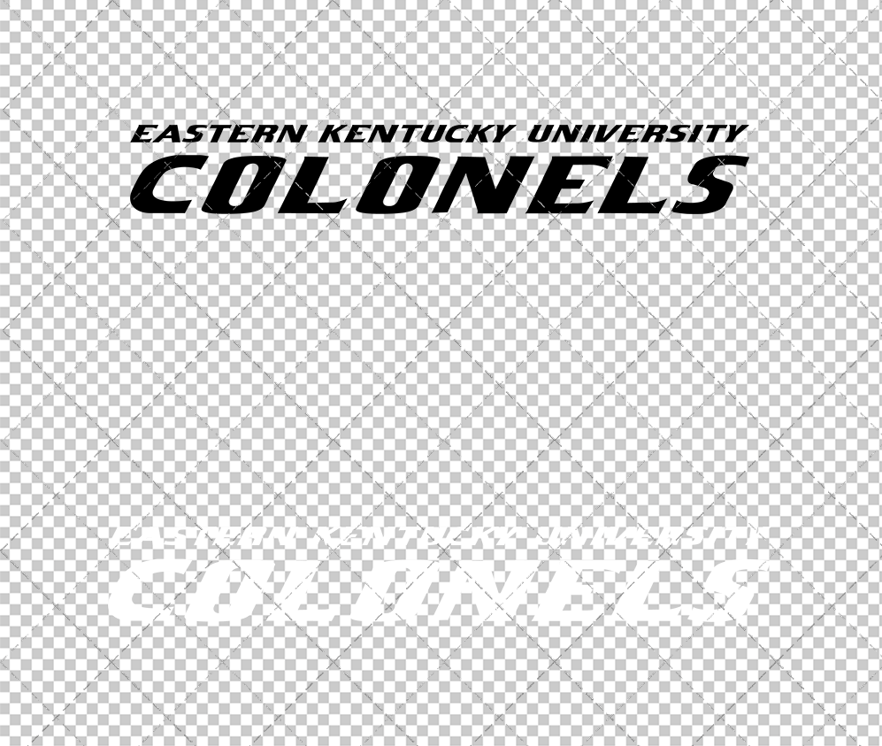 Eastern Kentucky Colonels Wordmark 2017 006, Svg, Dxf, Eps, Png - SvgShopArt