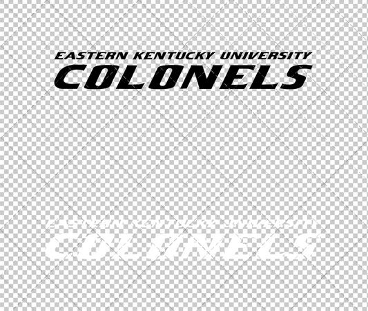 Eastern Kentucky Colonels Wordmark 2017 006, Svg, Dxf, Eps, Png - SvgShopArt