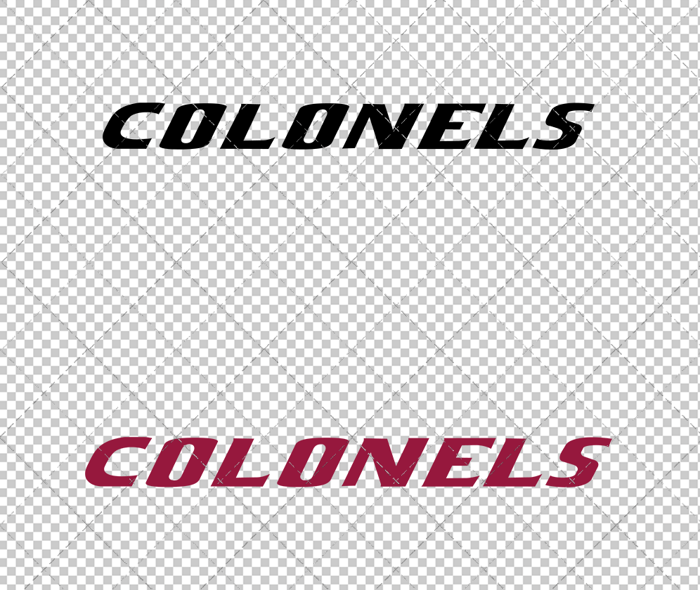 Eastern Kentucky Colonels Wordmark 2017 009, Svg, Dxf, Eps, Png - SvgShopArt