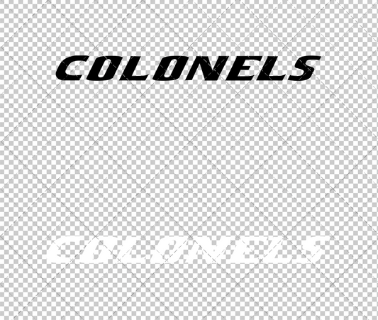 Eastern Kentucky Colonels Wordmark 2017 010, Svg, Dxf, Eps, Png - SvgShopArt