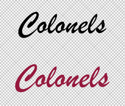 Eastern Kentucky Colonels Wordmark 2017 011, Svg, Dxf, Eps, Png - SvgShopArt
