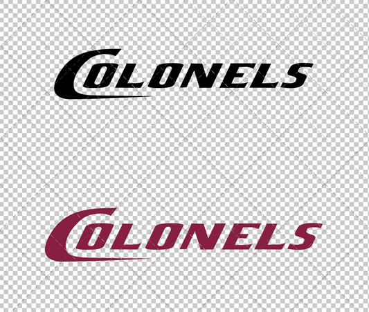 Eastern Kentucky Colonels Wordmark 2017, Svg, Dxf, Eps, Png - SvgShopArt