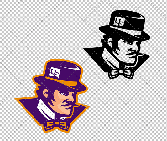 Evansville Purple Aces Mascot 2019, Svg, Dxf, Eps, Png - SvgShopArt
