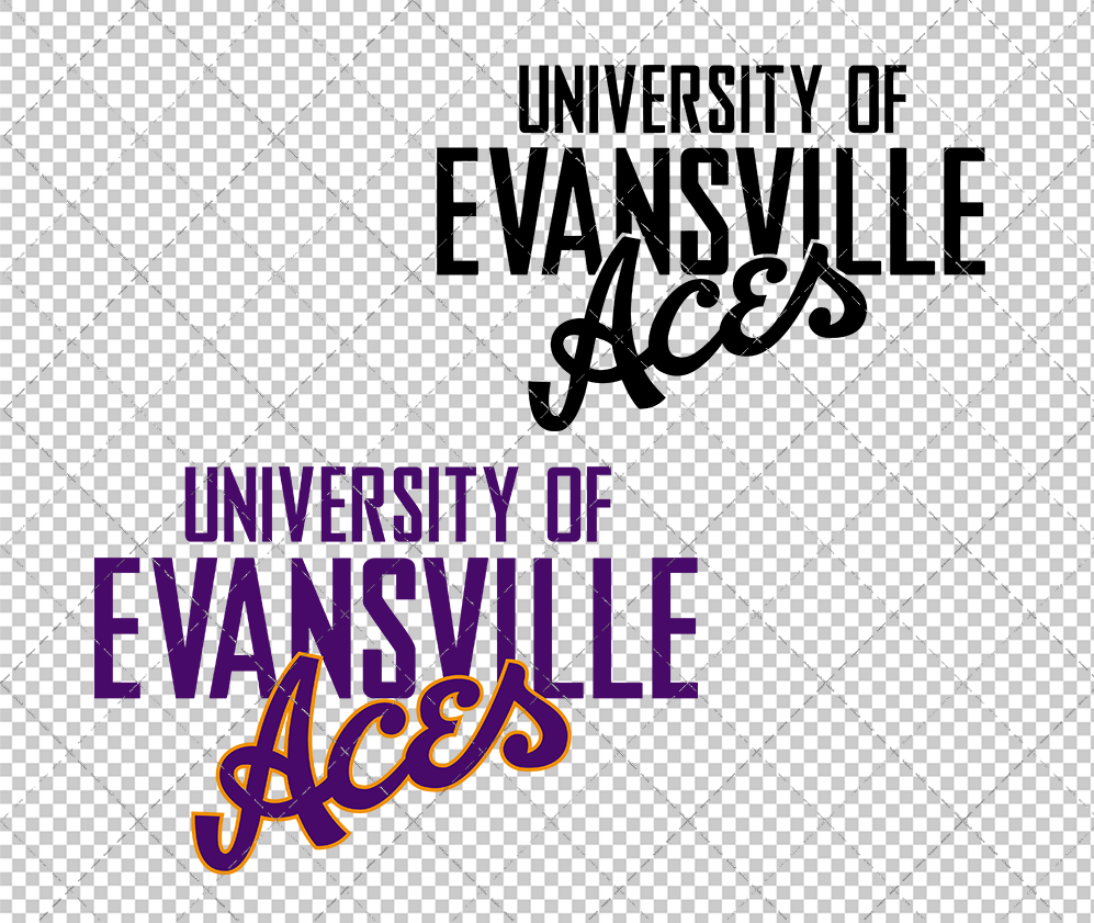 Evansville Purple Aces Wordmark 2019, Svg, Dxf, Eps, Png - SvgShopArt