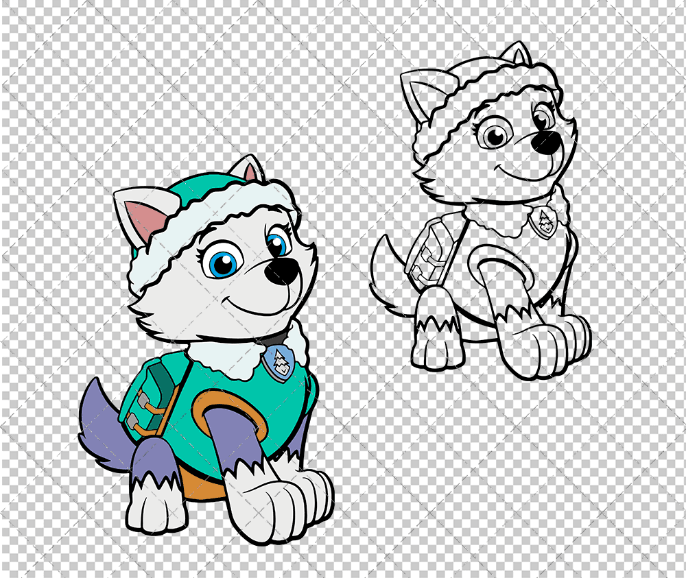 Everest - Paw Patrol 002, Svg, Dxf, Eps, Png SvgShopArt