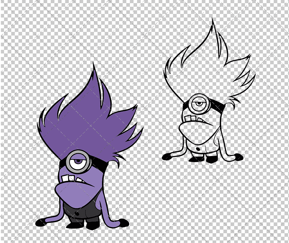 Evil Minion - Despicable Me, Svg, Dxf, Eps, Png SvgShopArt