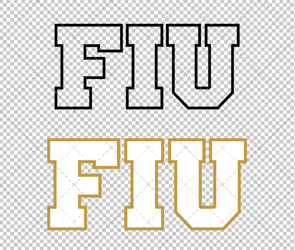 FIU Panthers Wordmark 2010, Svg, Dxf, Eps, Png - SvgShopArt