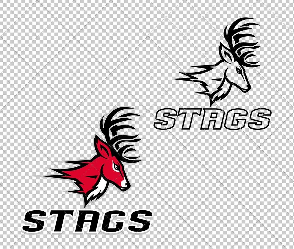 Fairfield Stags Alternate 2002 002, Svg, Dxf, Eps, Png - SvgShopArt