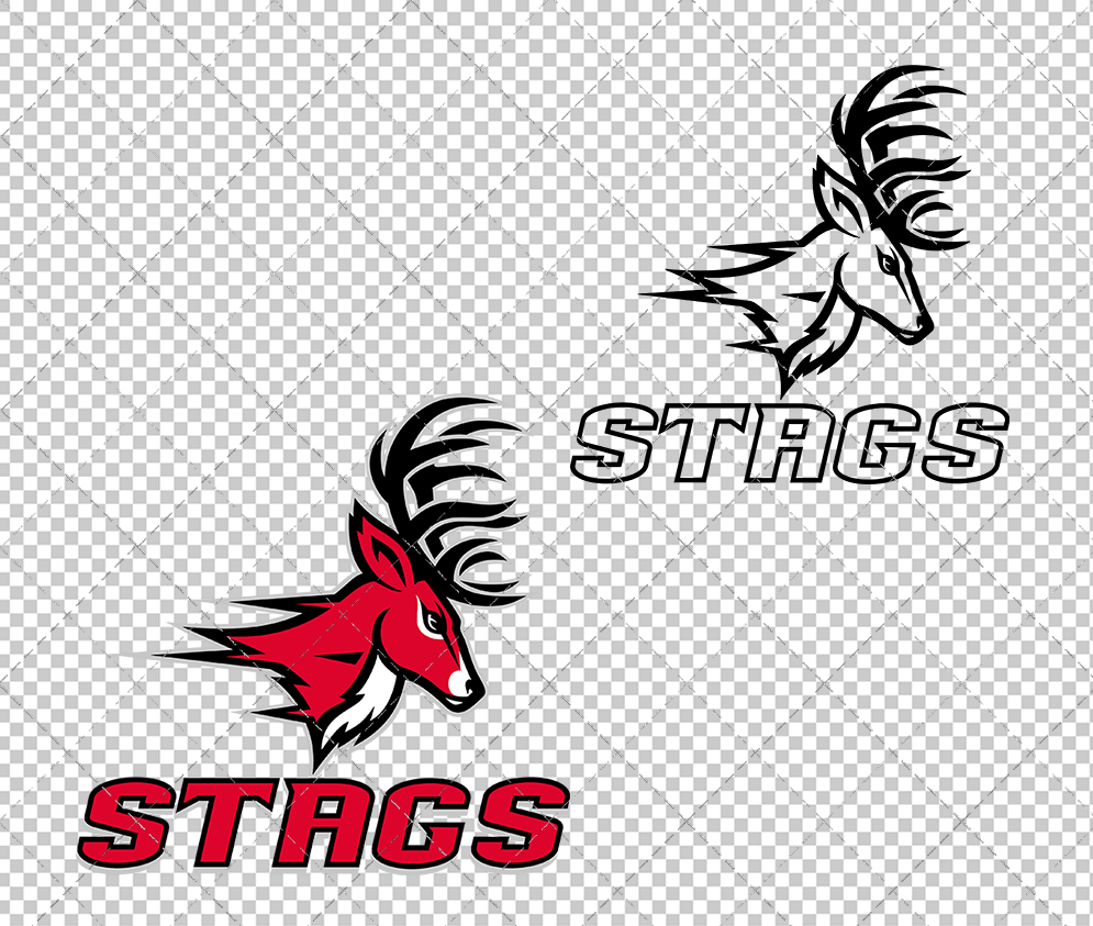 Fairfield Stags Alternate 2002, Svg, Dxf, Eps, Png - SvgShopArt